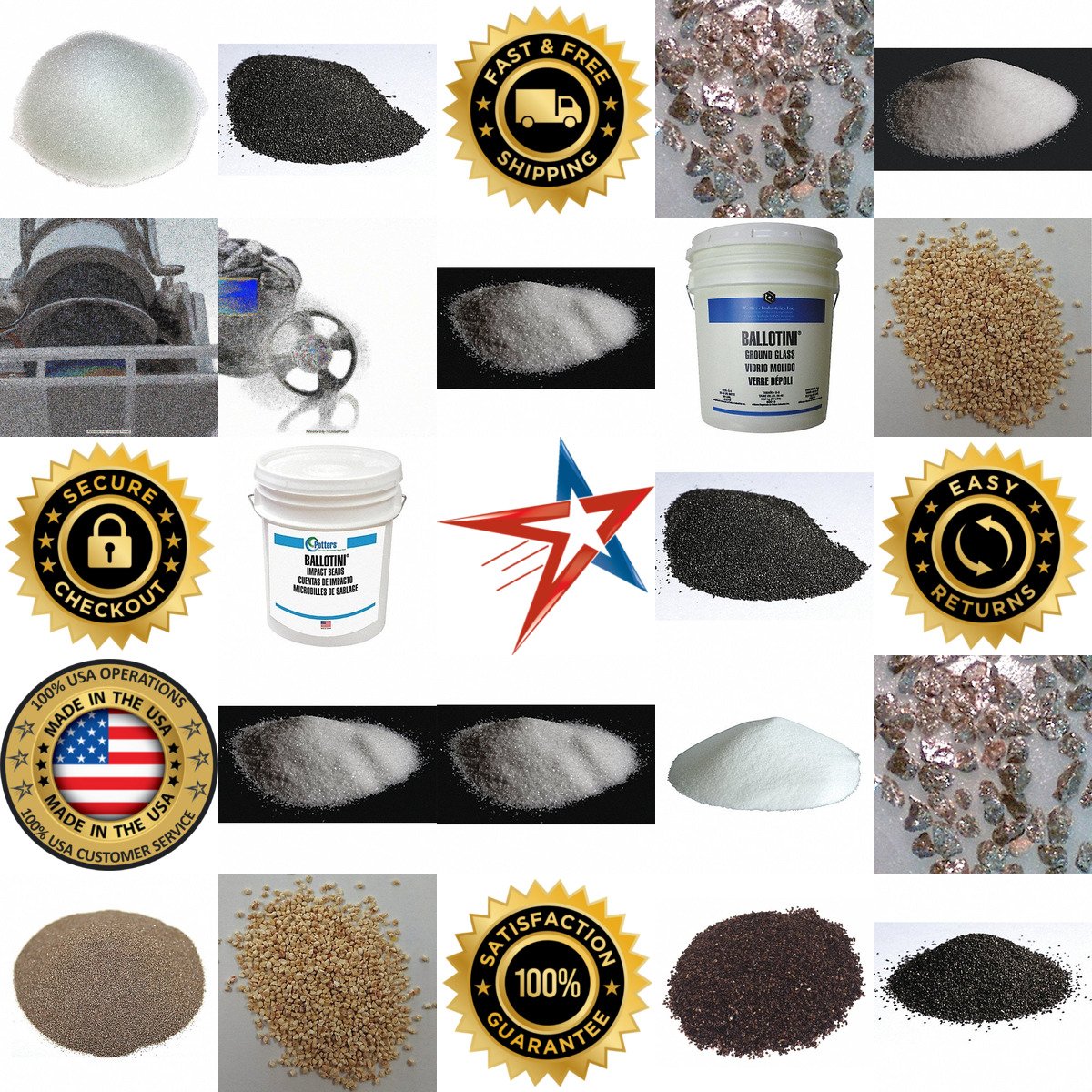 A selection of Abrasive Blasting Media products on GoVets