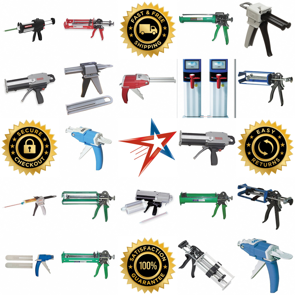 Millions of Products A selection of Manual Two Part Adhesive Dispensers products on GoVets