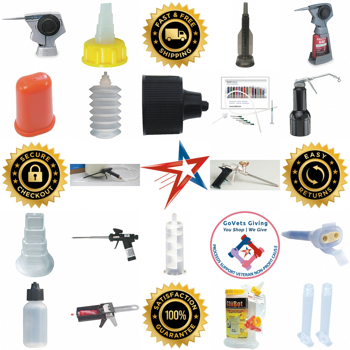 Millions of Products A selection of One Part Adhesive Dispensers and Accessories products on GoVets