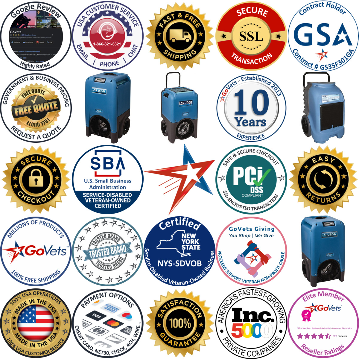 Millions of Products A selection of Dri Eaz products on GoVets