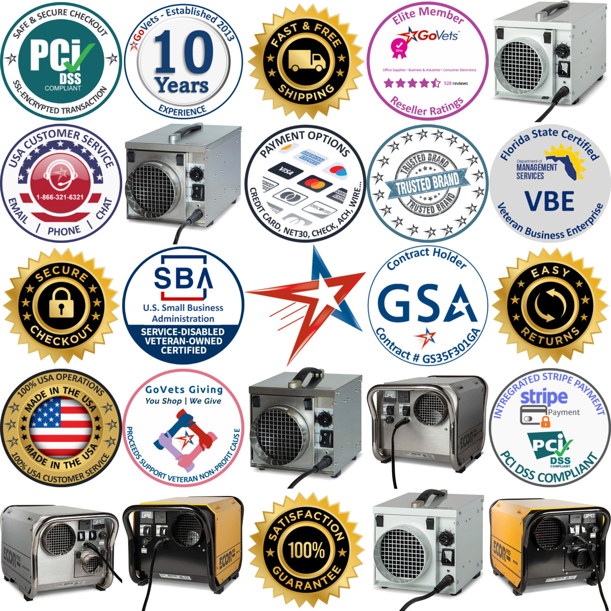 Millions of Products A selection of Ecor Pro products on GoVets