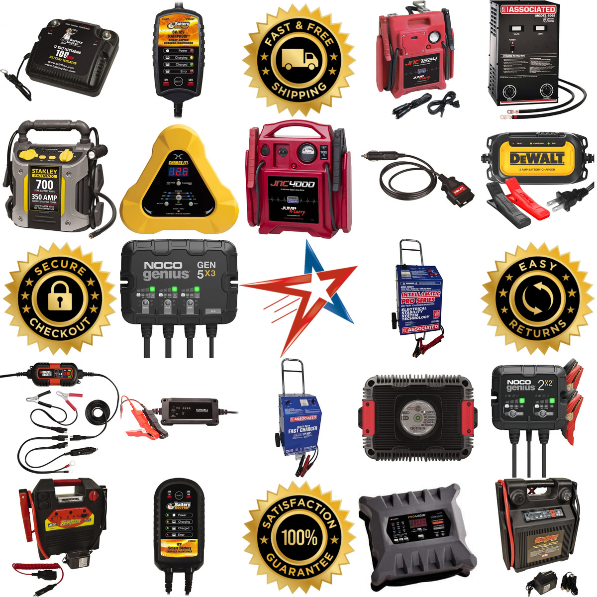 Millions of Products A selection of Automotive Battery Chargers and Jump Starters products on GoVets