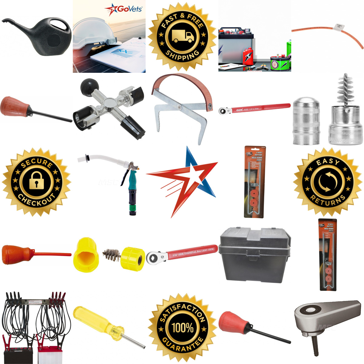 Millions of Products A selection of Automotive Battery Hardware and Tools products on GoVets