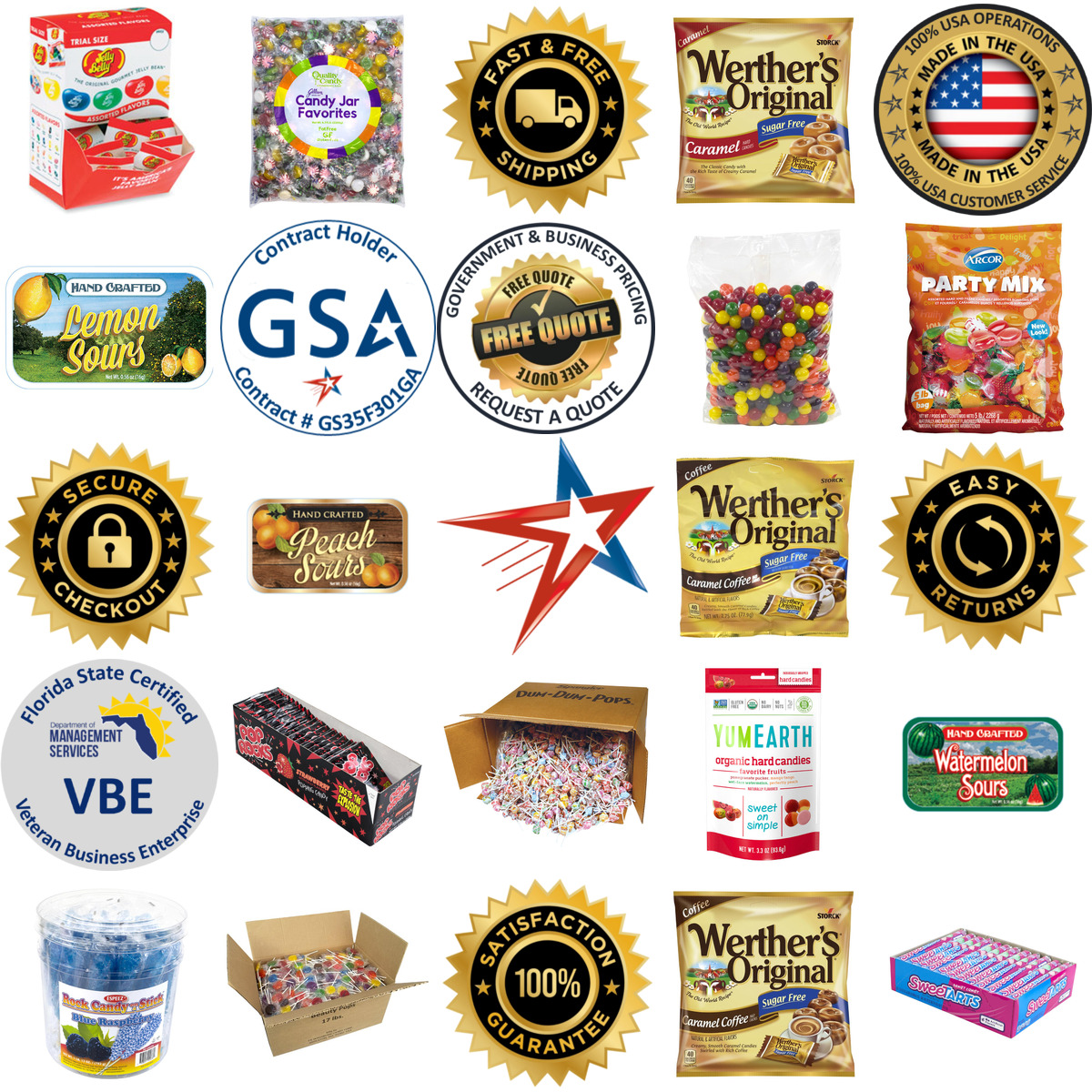 Millions of Products A selection of Hard Candy products on GoVets