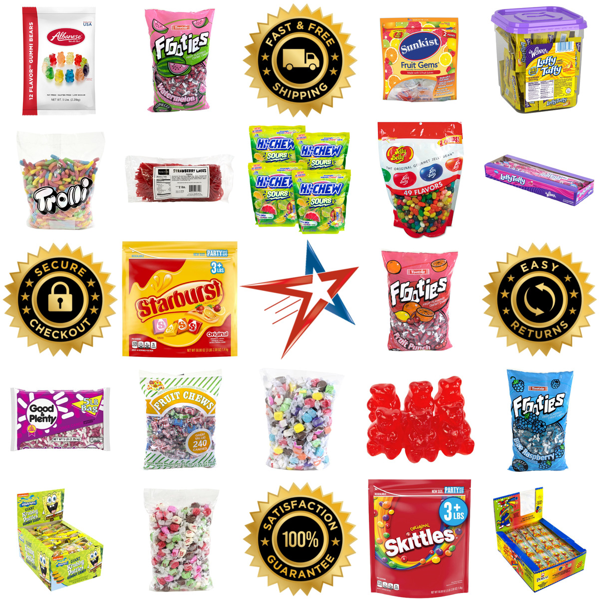 Millions of Products A selection of Licorice and Gummy Snacks products on GoVets