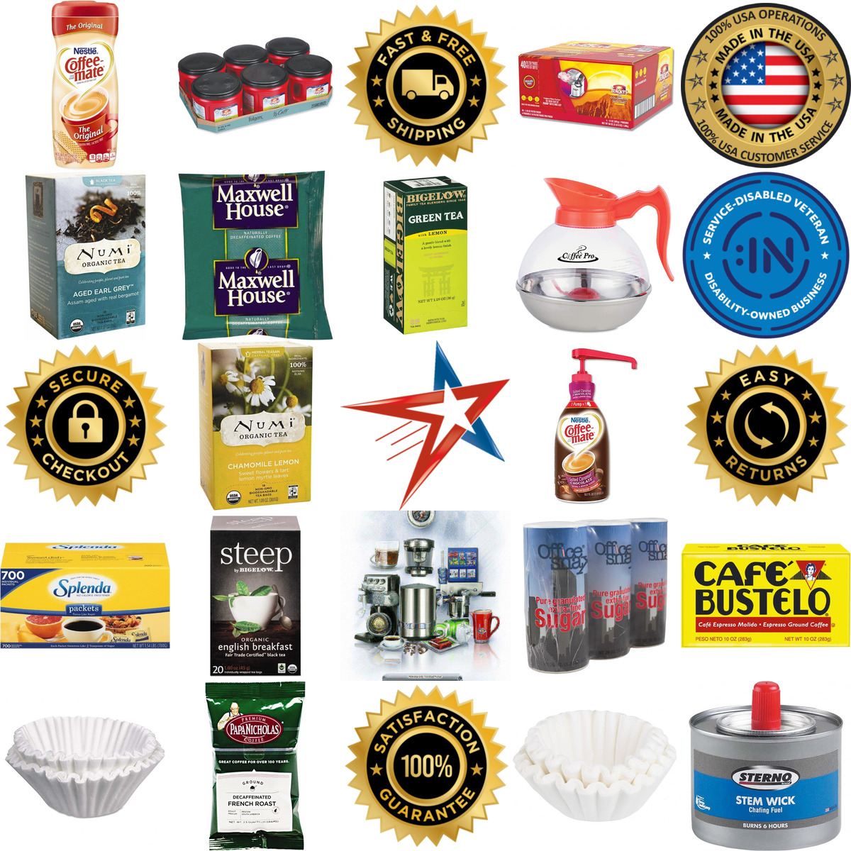 Millions of Products A selection of Coffee Tea and Accessories products on GoVets