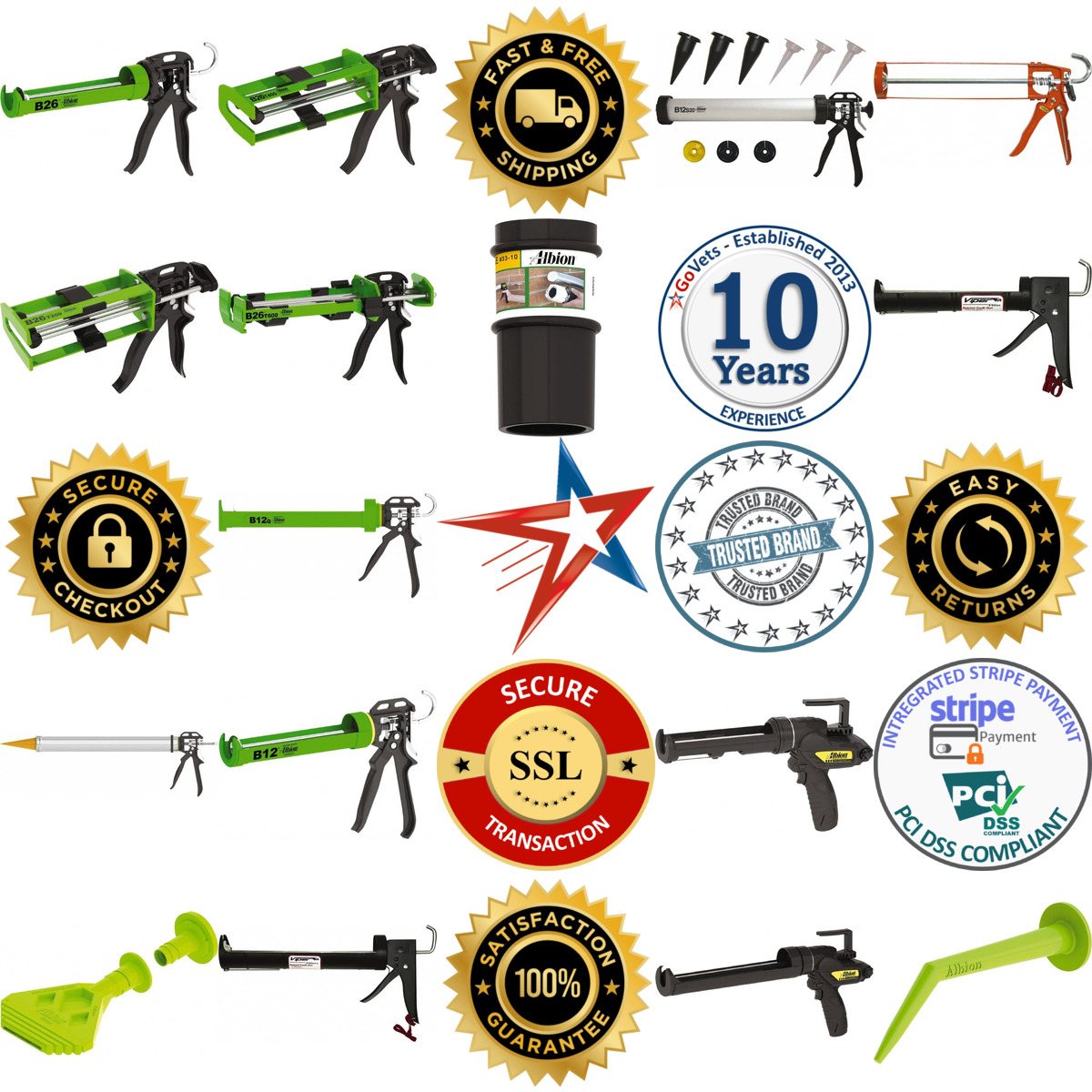 Millions of Products A selection of Albion Engineering products on GoVets
