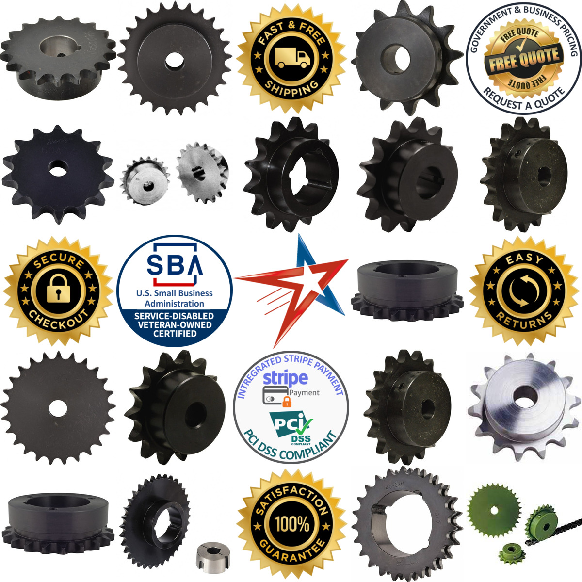 Millions of Products A selection of Sprockets products on GoVets