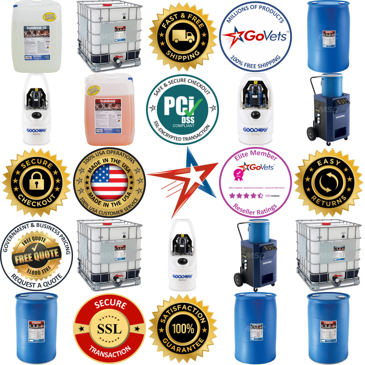 Millions of Products A selection of Goodway products on GoVets