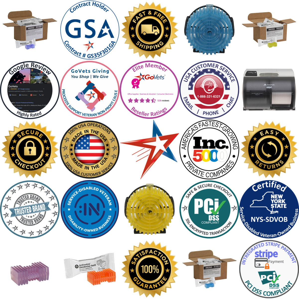 Millions of Products A selection of Georgia Pacific Corporation products on GoVets