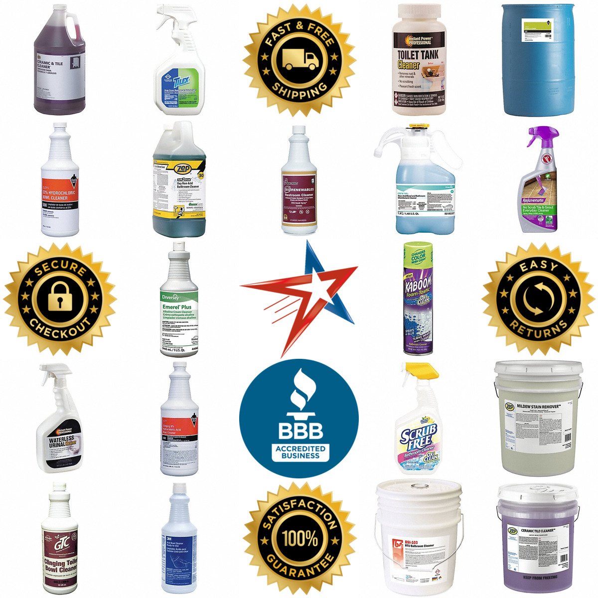 Millions of Products A selection of Bathroom Cleaners products on GoVets