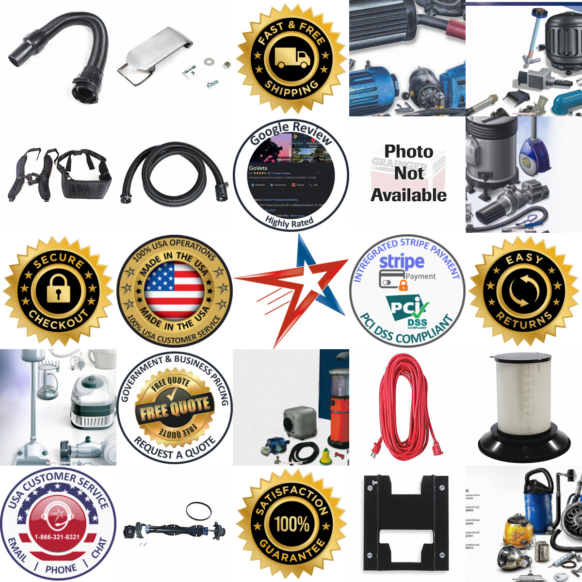 Millions of Products A selection of Vacuum Cleaner Accessories and Service Parts products on GoVets