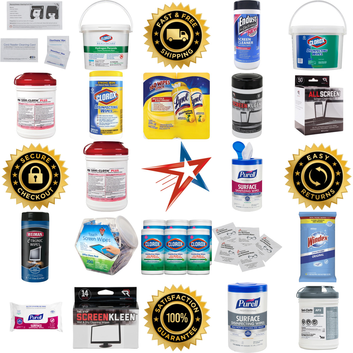 Millions of Products A selection of Cleaning Wipes products on GoVets