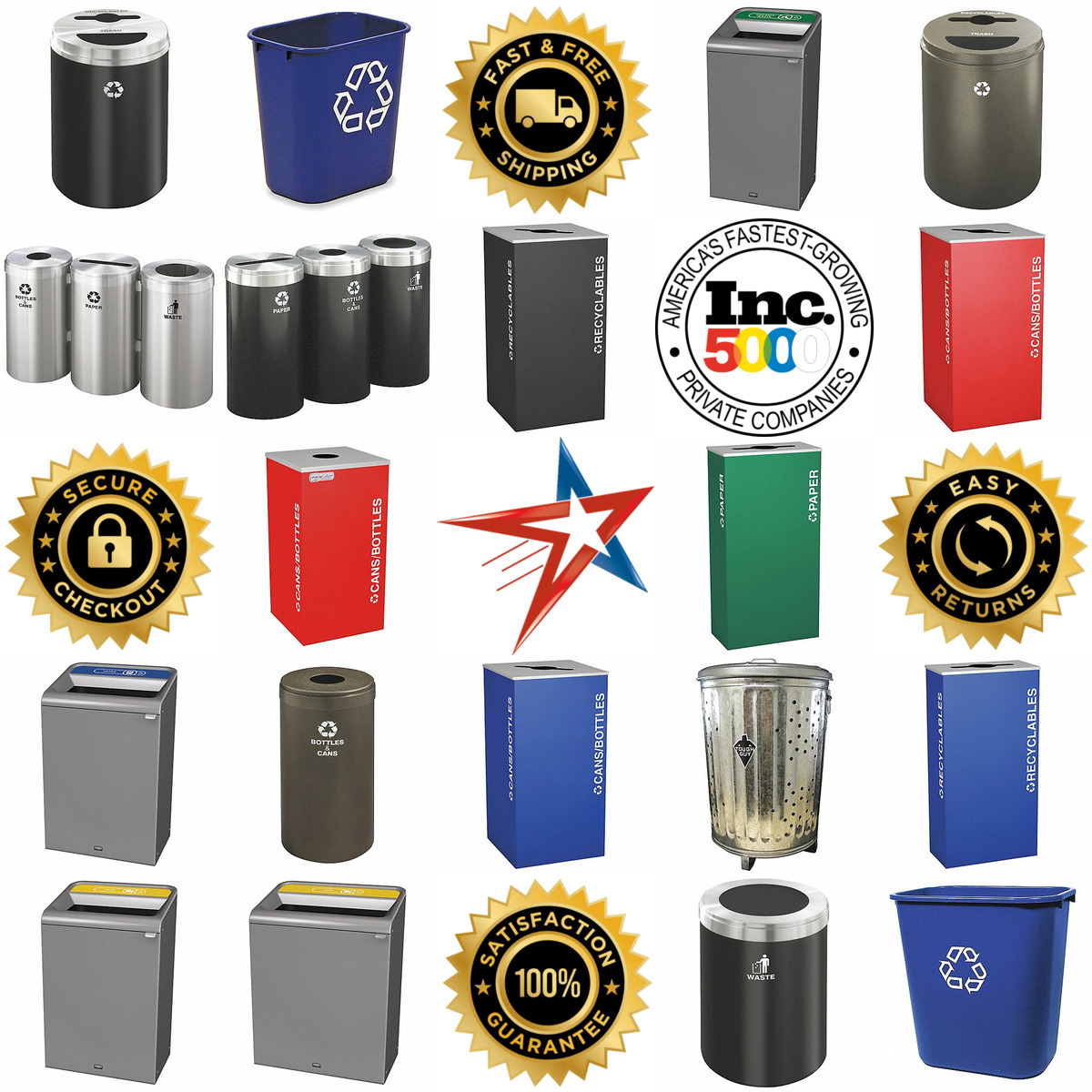 Millions of Products A selection of Recycling Bins and Containers products on GoVets