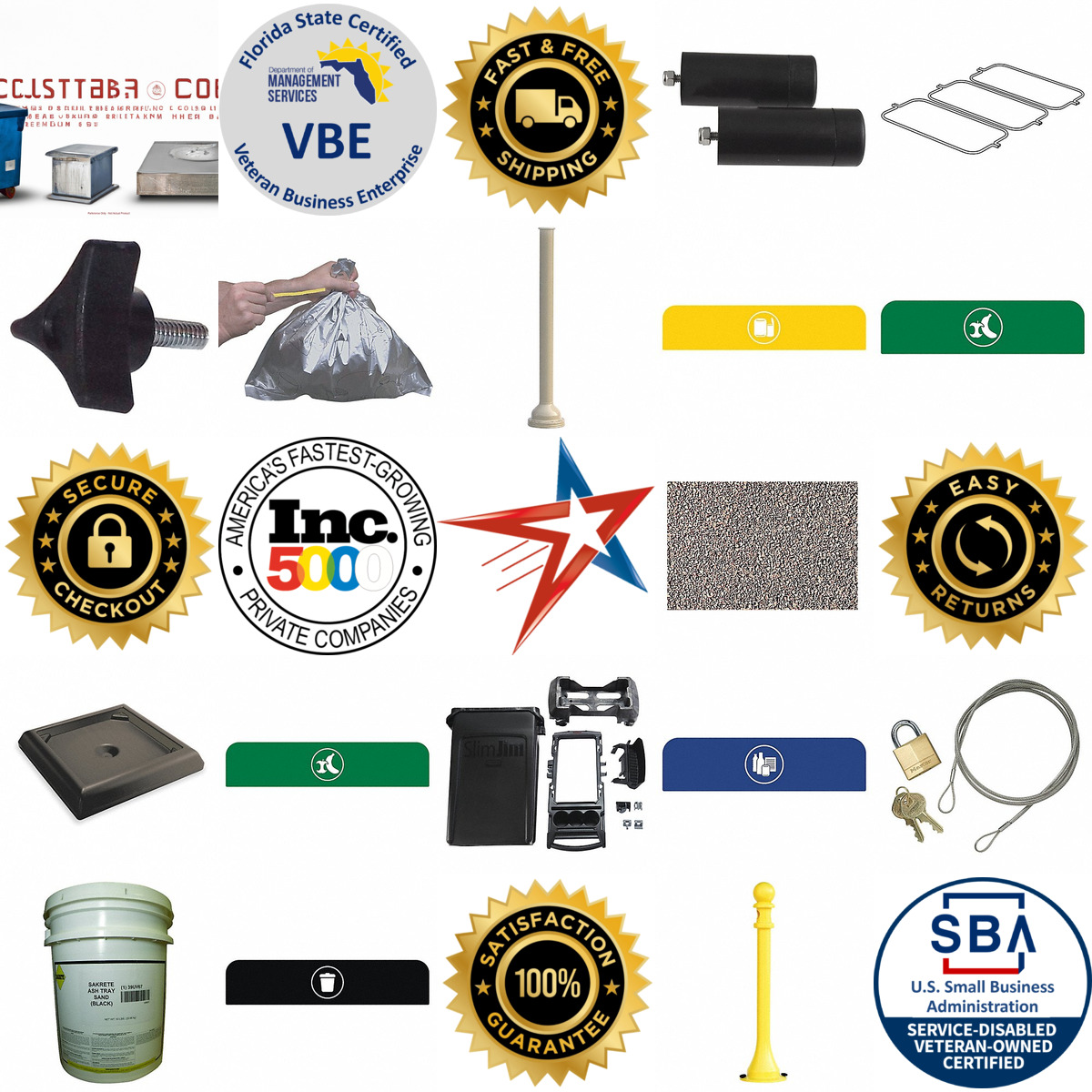Millions of Products A selection of Trash and Recycling Container Accessories products on GoVets