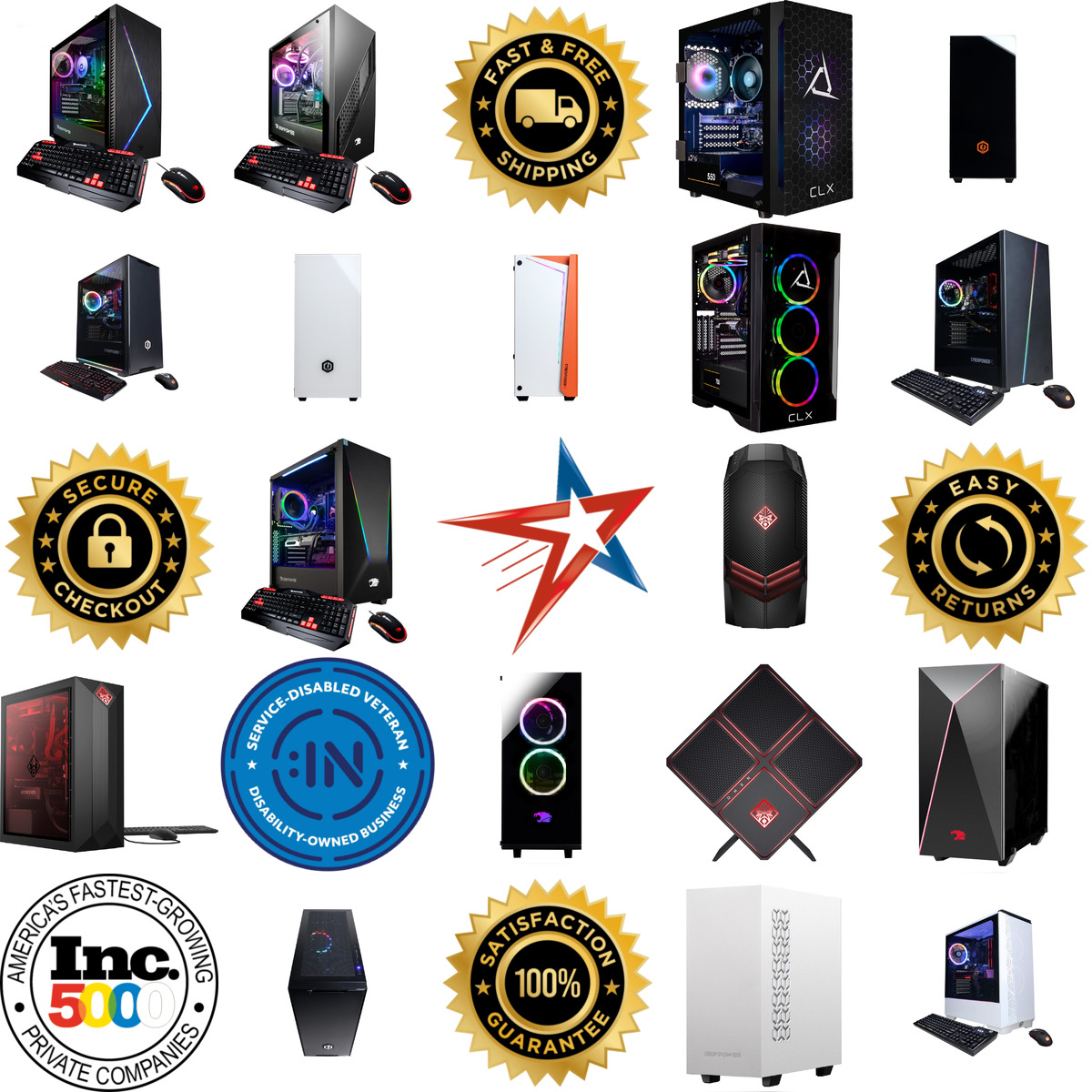 Millions of Products A selection of Gaming Desktops products on GoVets
