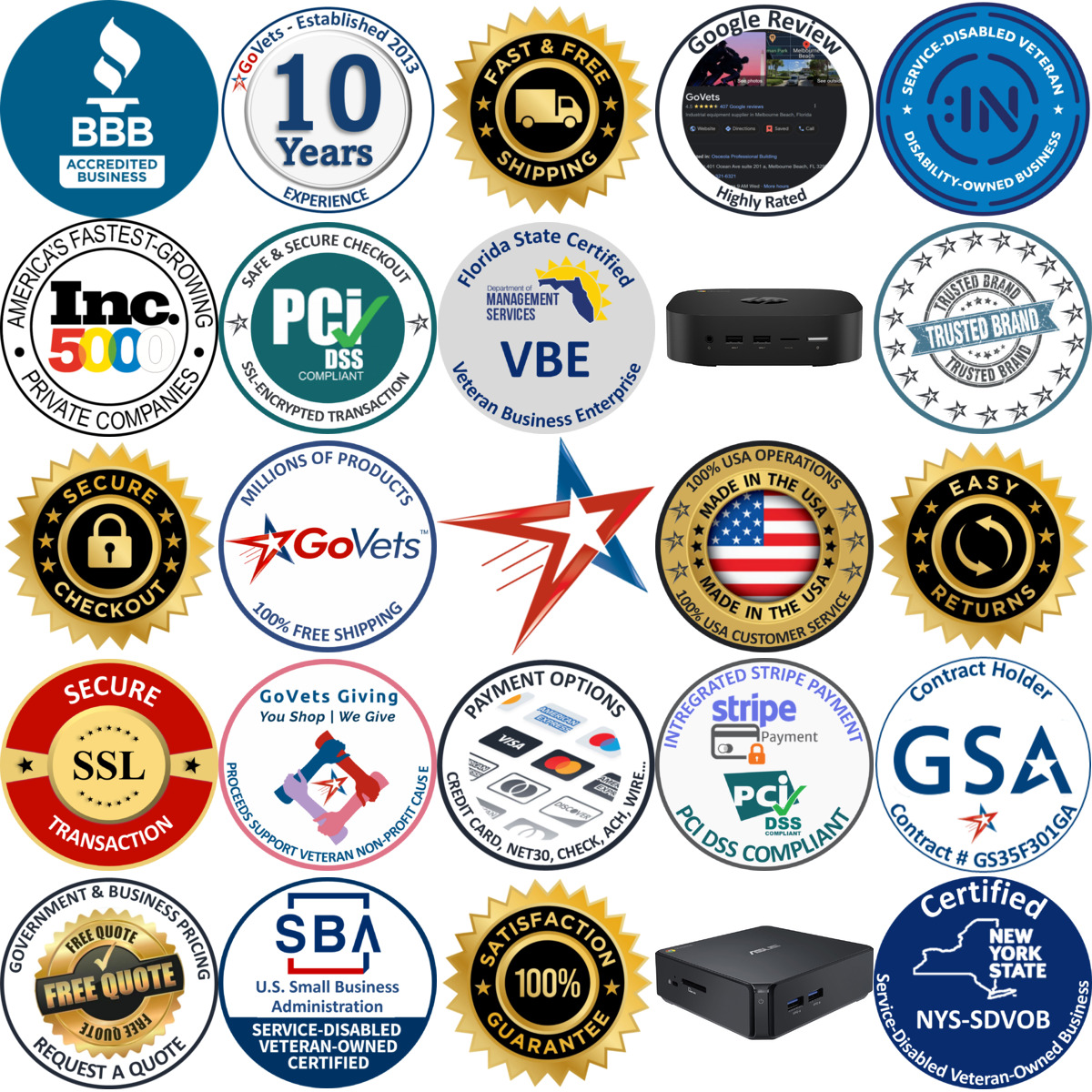 Millions of Products A selection of Mini Pcs products on GoVets