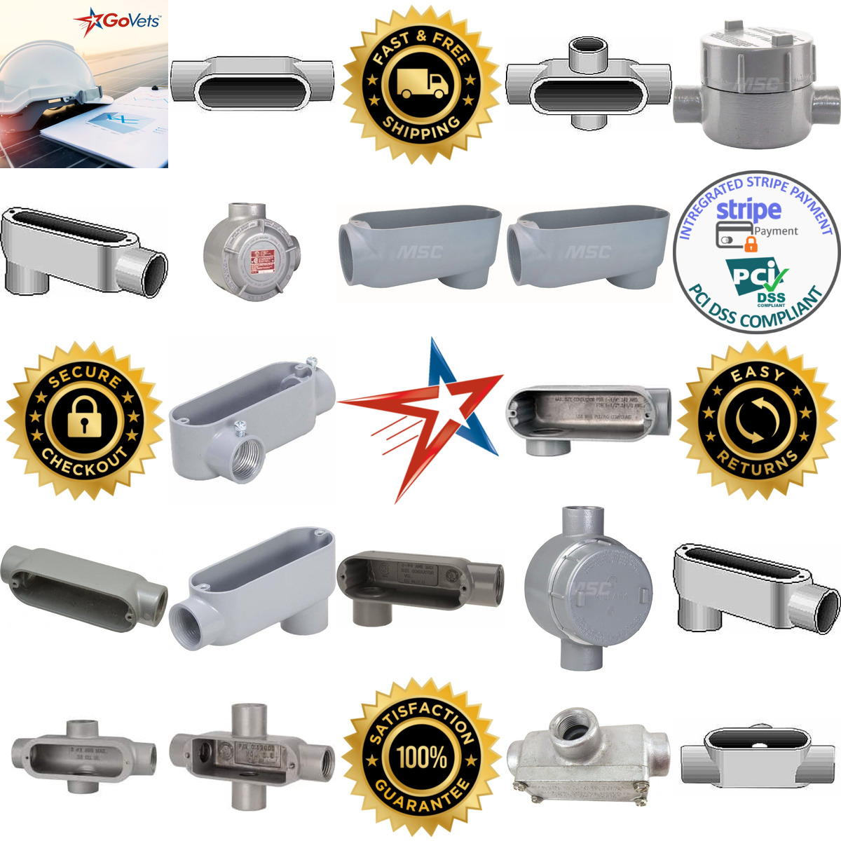 Millions of Products A selection of Conduit Bodies products on GoVets