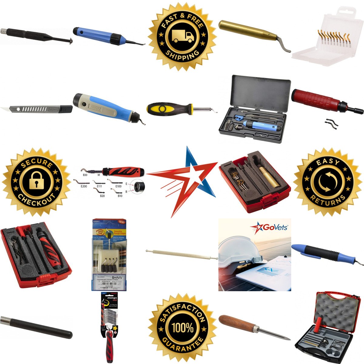 Millions of Products A selection of Hand Deburring Tool Sets products on GoVets