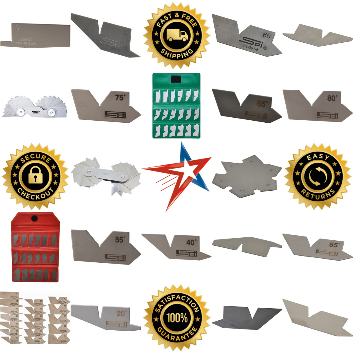 Millions of Products A selection of Angle Gages and Sets products on GoVets