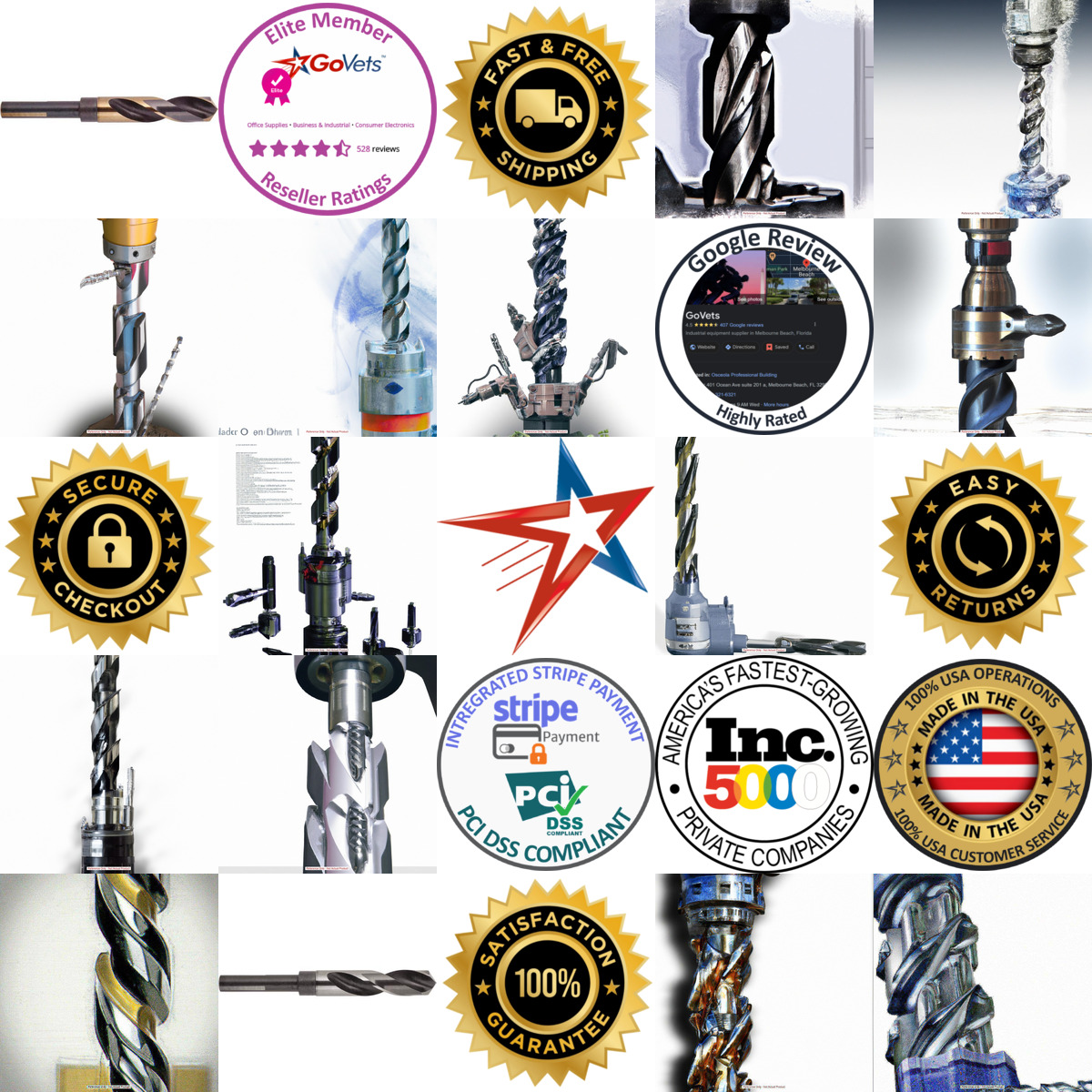 Millions of Products A selection of National Twist Drill products on GoVets