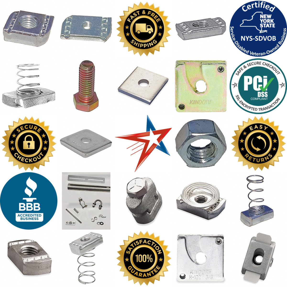 Millions of Products A selection of Strut Channel Fitting Hardware products on GoVets