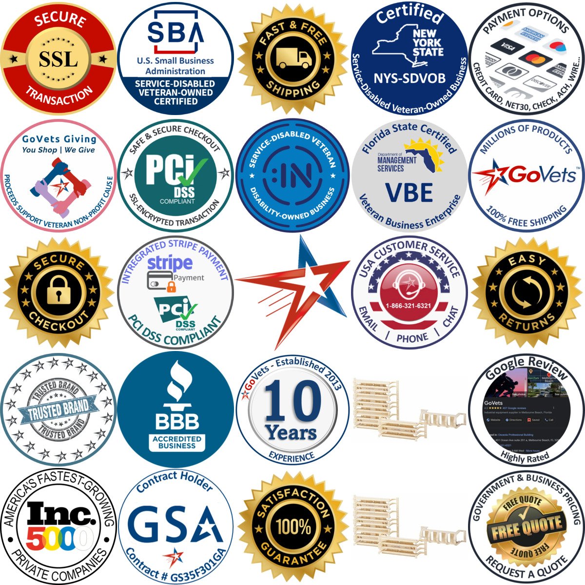 A selection of Hubbell products on GoVets