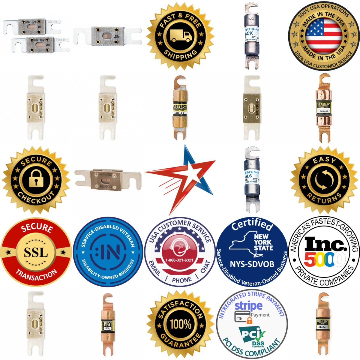 Millions of Products A selection of Forklift Limiter Fuses products on GoVets