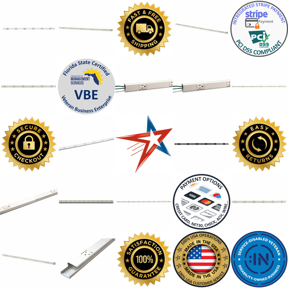 Millions of Products A selection of Prewired Raceways products on GoVets