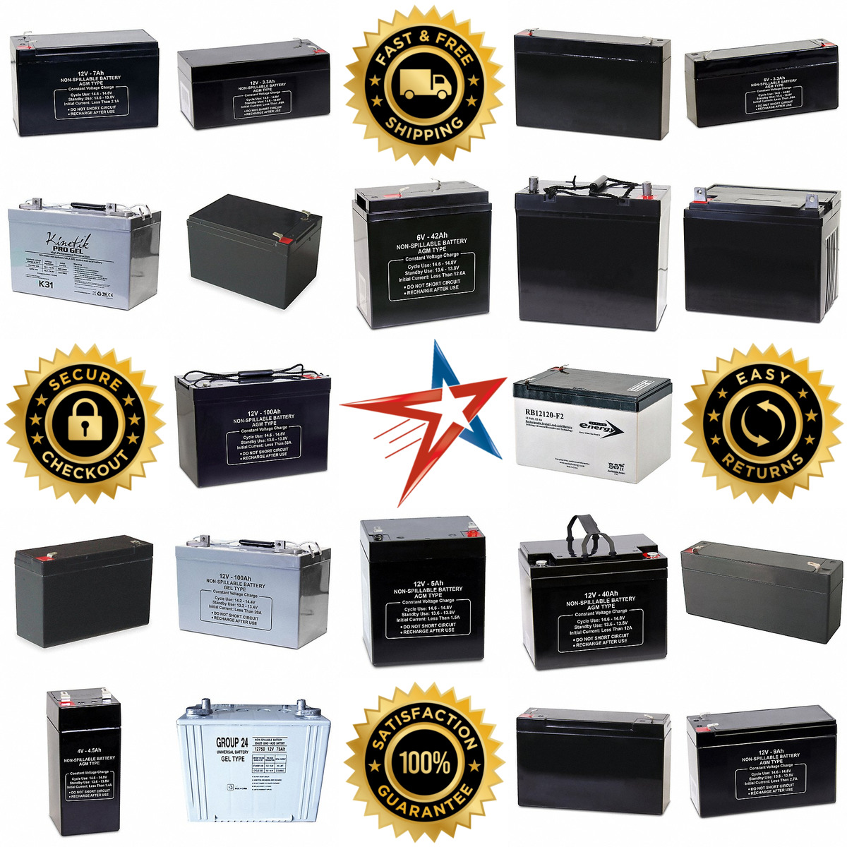 Millions of Products A selection of Sealed Lead Acid Batteries products on GoVets