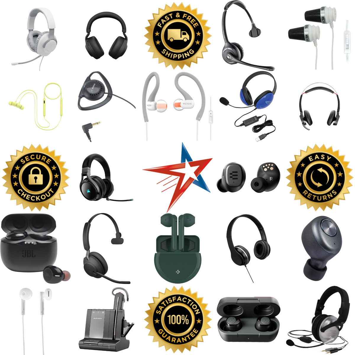 Millions of Products A selection of Headphones products on GoVets