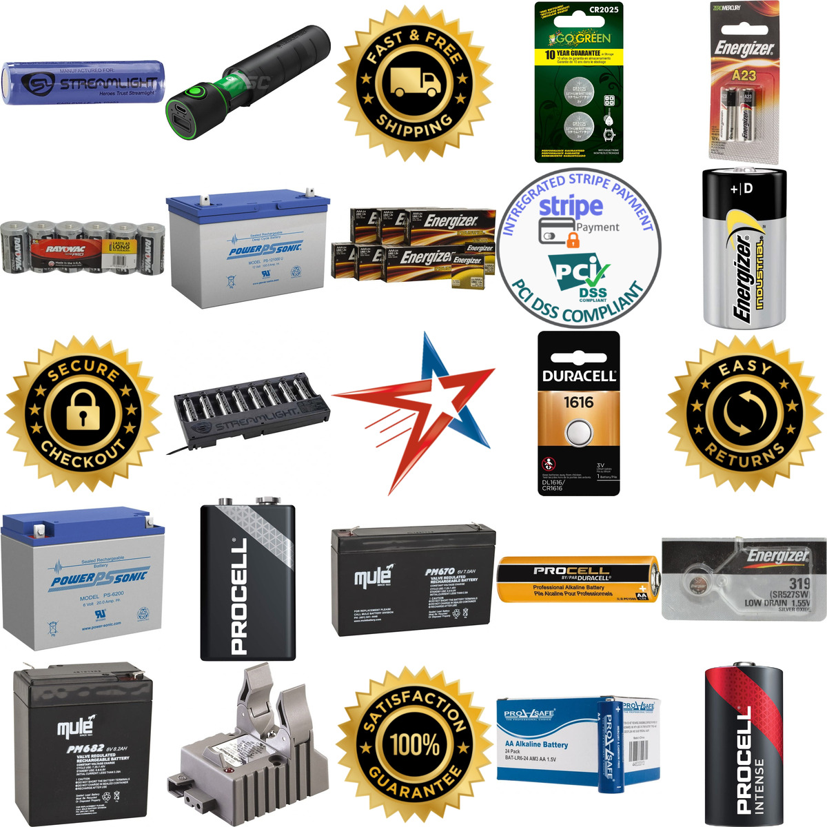 Millions of Products A selection of Batteries and Battery Chargers products on GoVets
