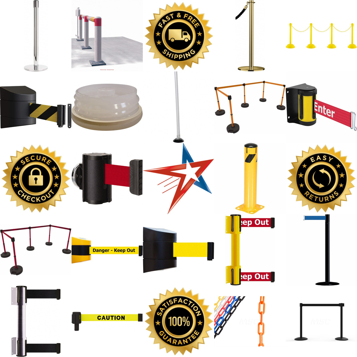 Millions of Products A selection of Pedestrian Barriers products on GoVets