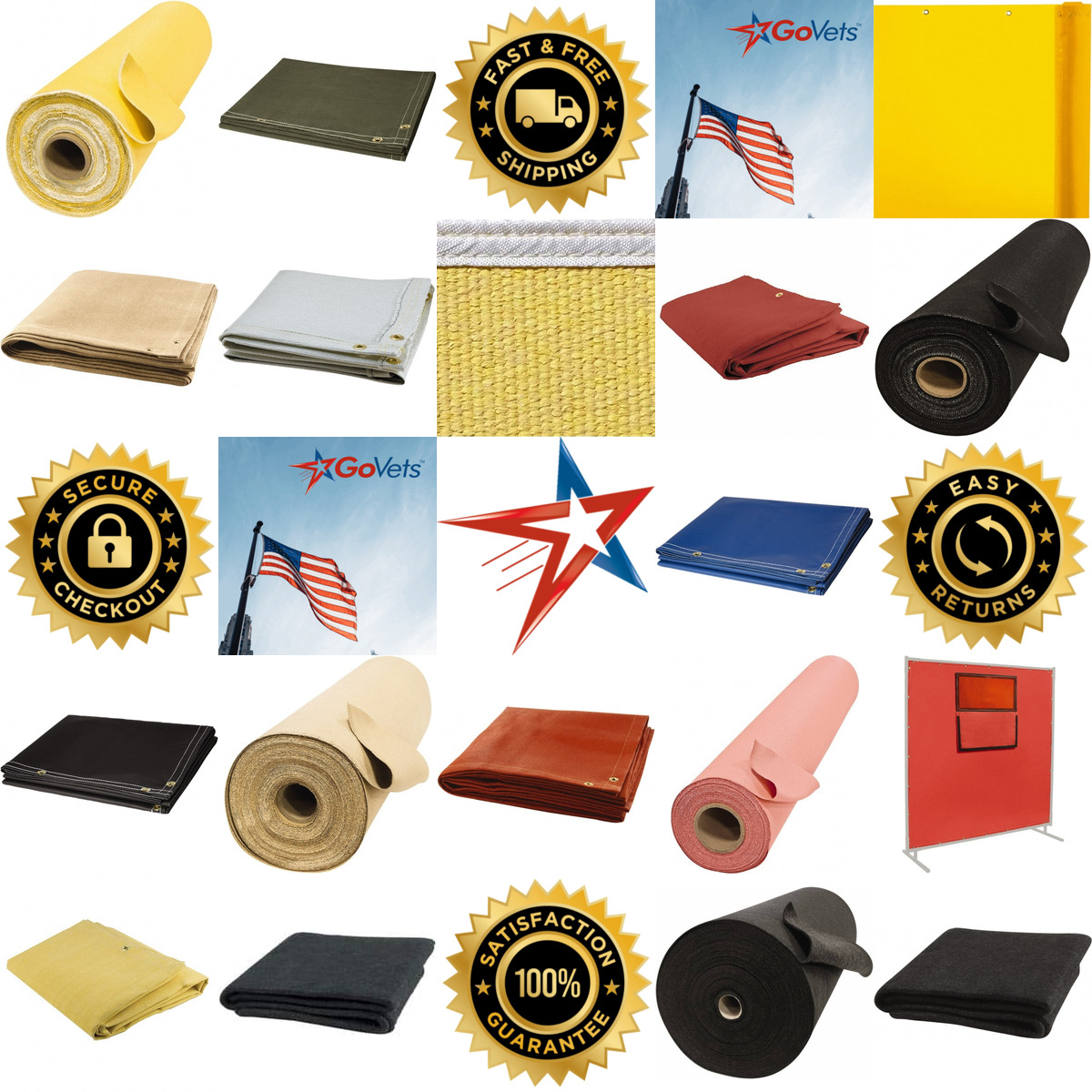 A selection of Welding Blankets Curtains and Rolls products on GoVets