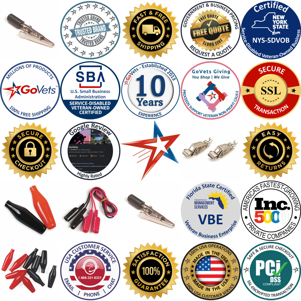 Millions of Products A selection of Charging Test Clips products on GoVets