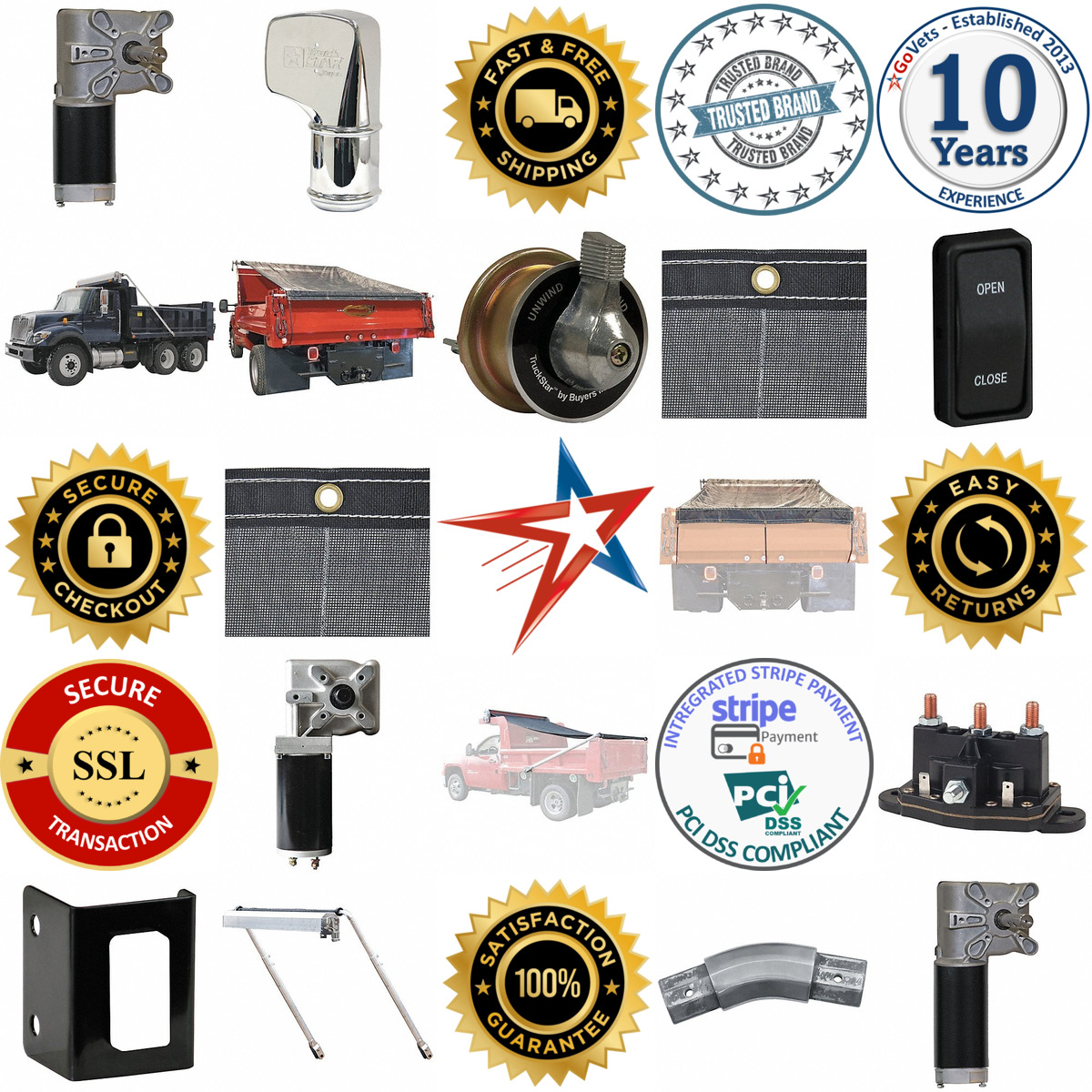 Millions of Products A selection of Tarp Systems and Parts products on GoVets