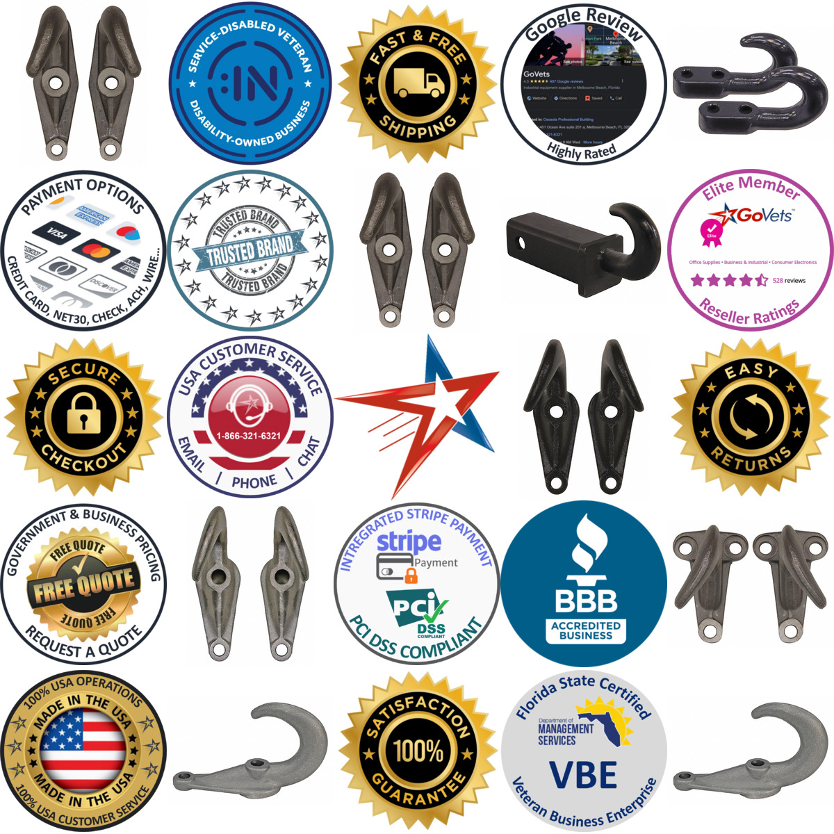 Millions of Products A selection of Towing Hooks products on GoVets