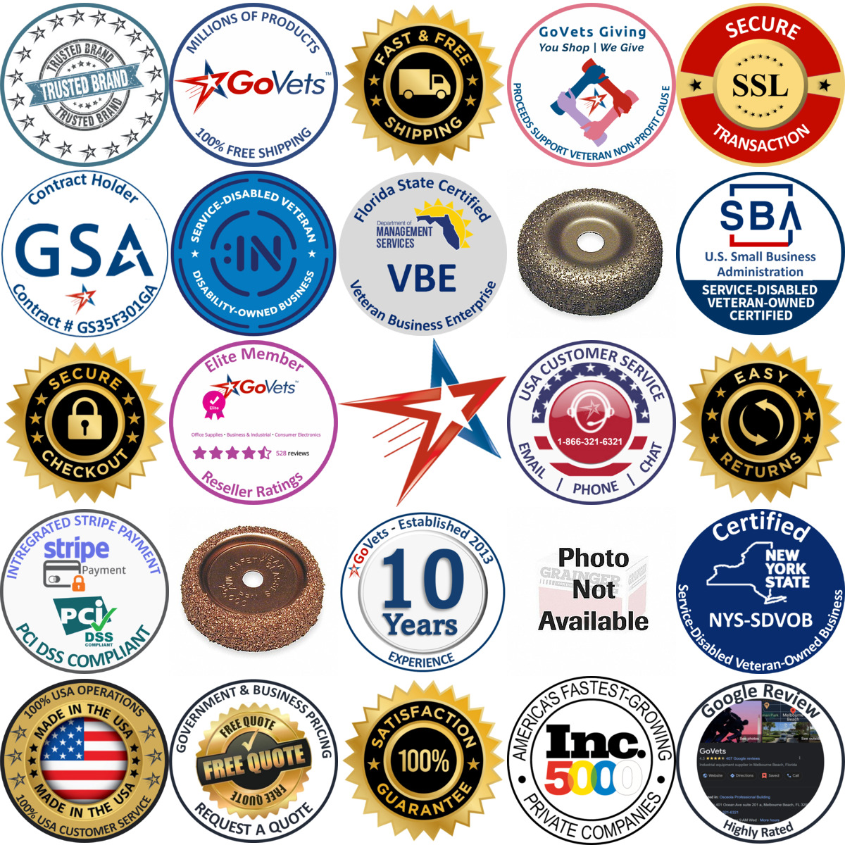 Millions of Products A selection of Tire Buffing Wheels and Cones products on GoVets