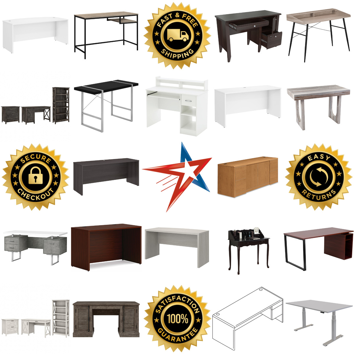 Millions of Products A selection of Computer Desks products on GoVets