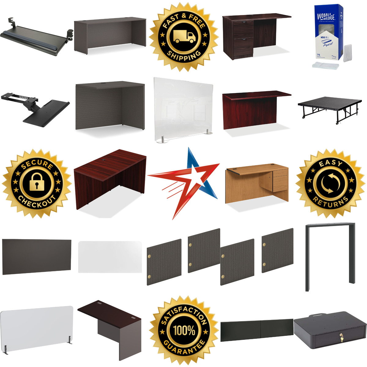 Millions of Products A selection of Desk Components products on GoVets