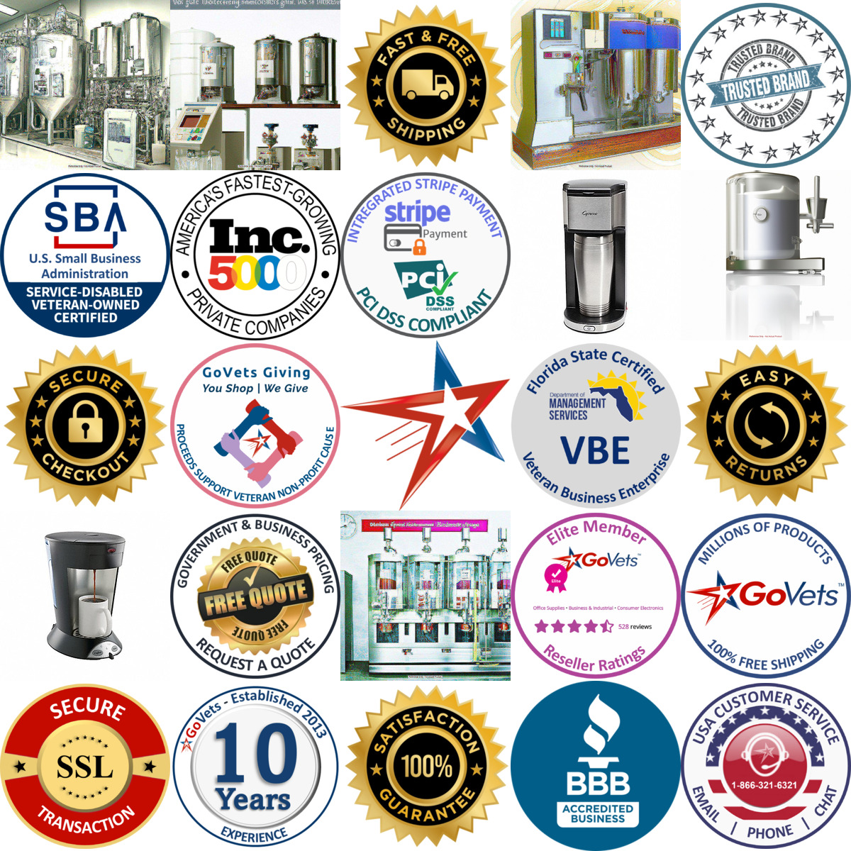 Millions of Products A selection of Single Serve Beverage Makers products on GoVets