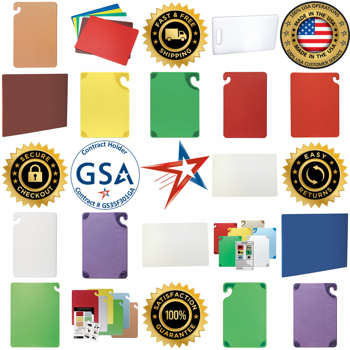 Millions of Products A selection of Food Service Cutting Boards products on GoVets