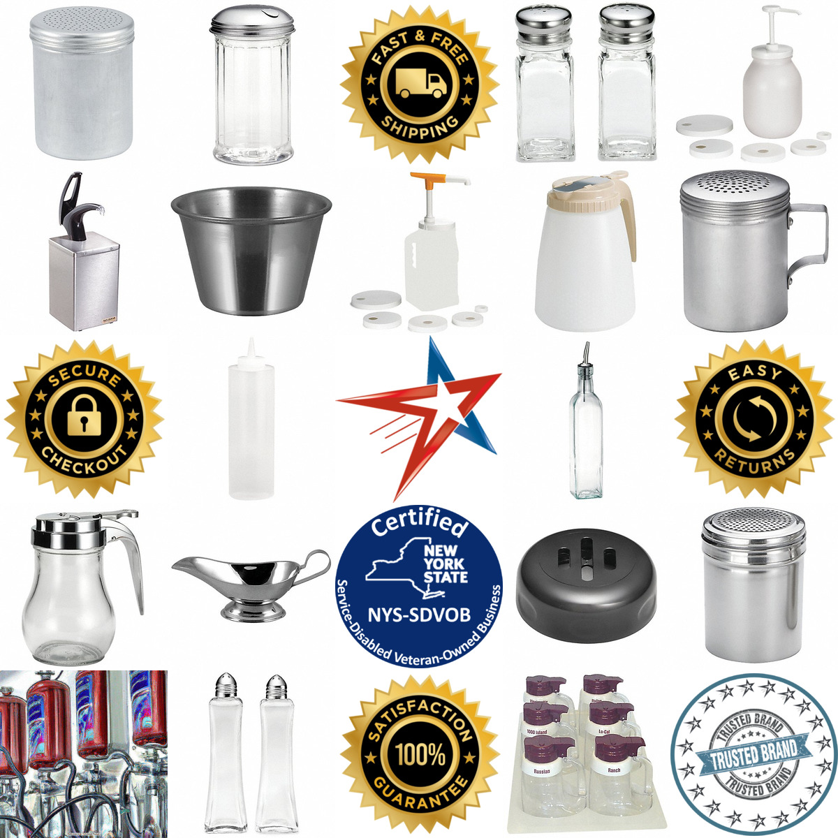 Millions of Products A selection of Condiment Pumps and Dispensers products on GoVets