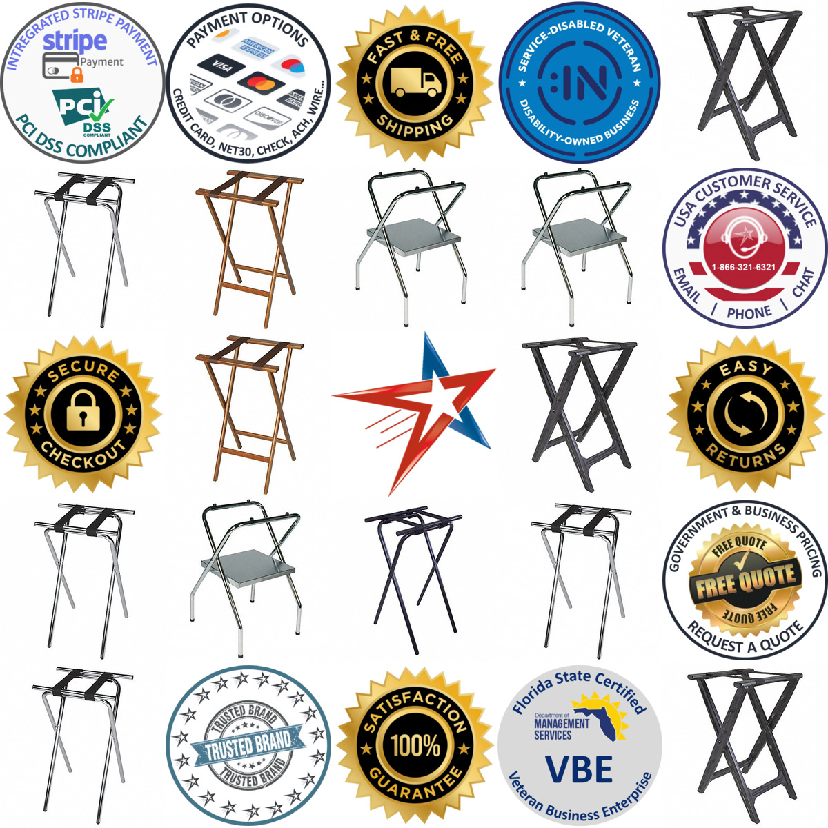 A selection of Tray Stands products on GoVets