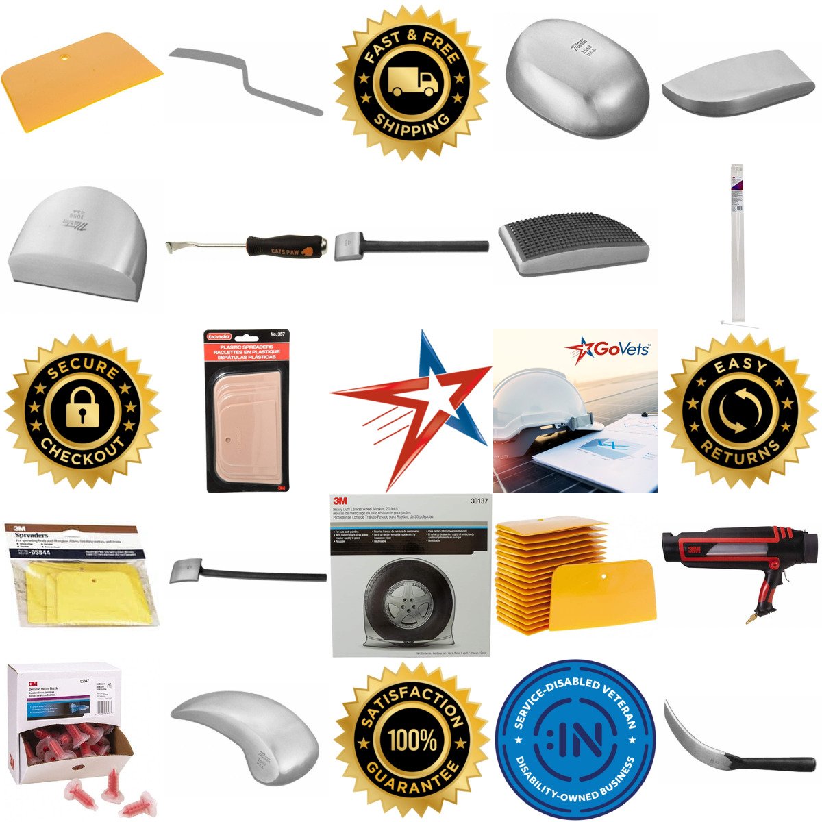 Millions of Products A selection of Body Shop Tools products on GoVets