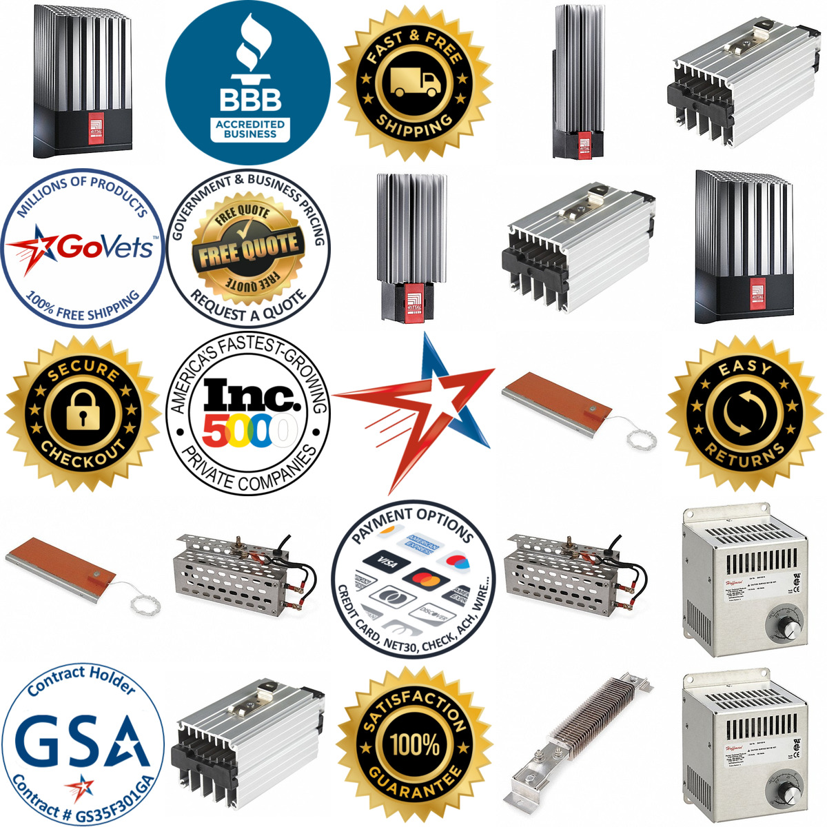 Millions of Products A selection of Enclosure Heaters products on GoVets