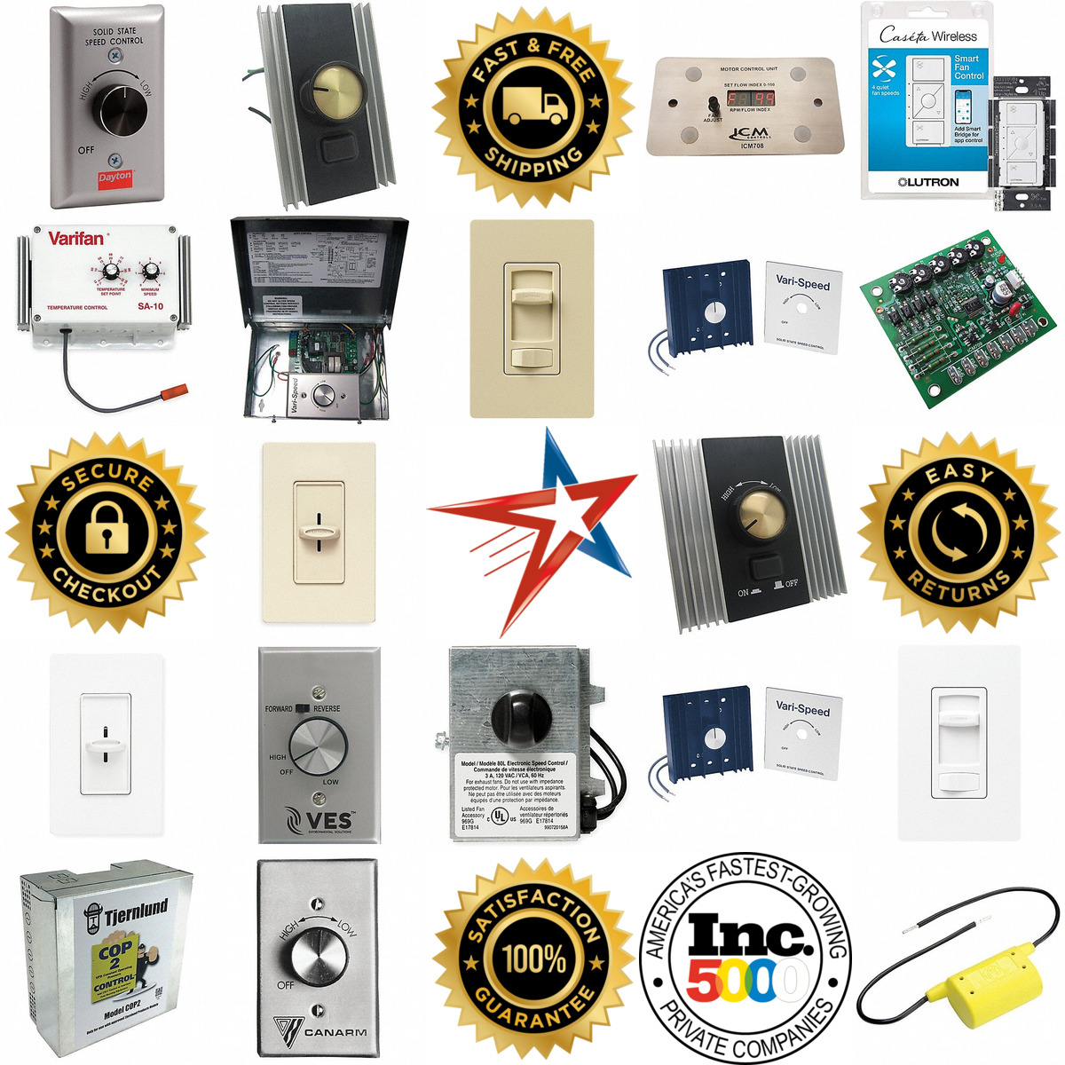 Millions of Products A selection of Fan Speed Controls products on GoVets