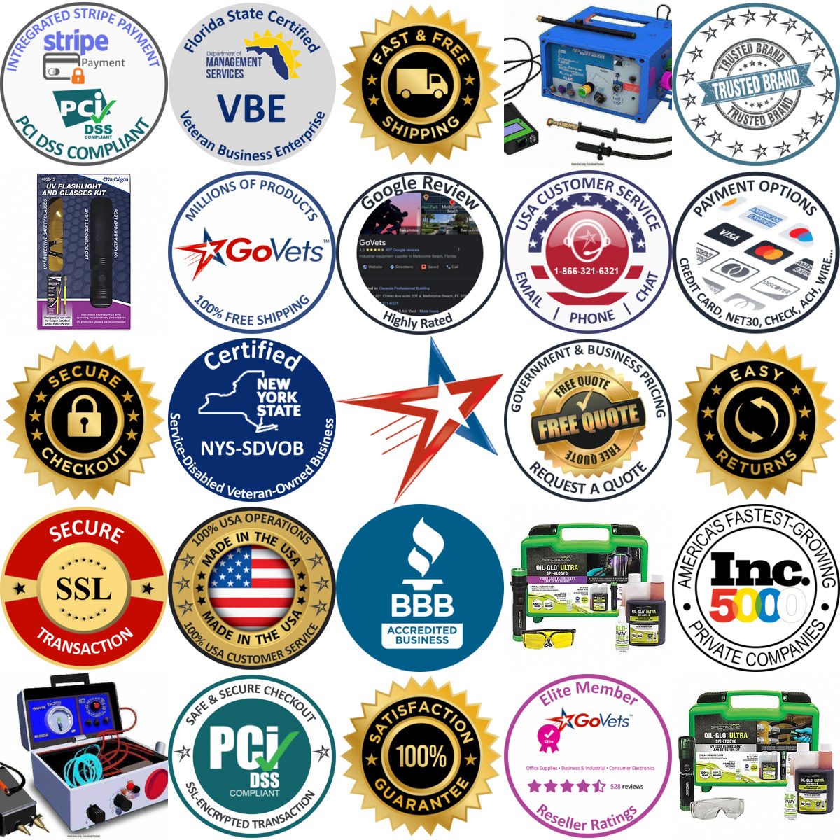 Millions of Products A selection of uv Leak Detector Kits products on GoVets