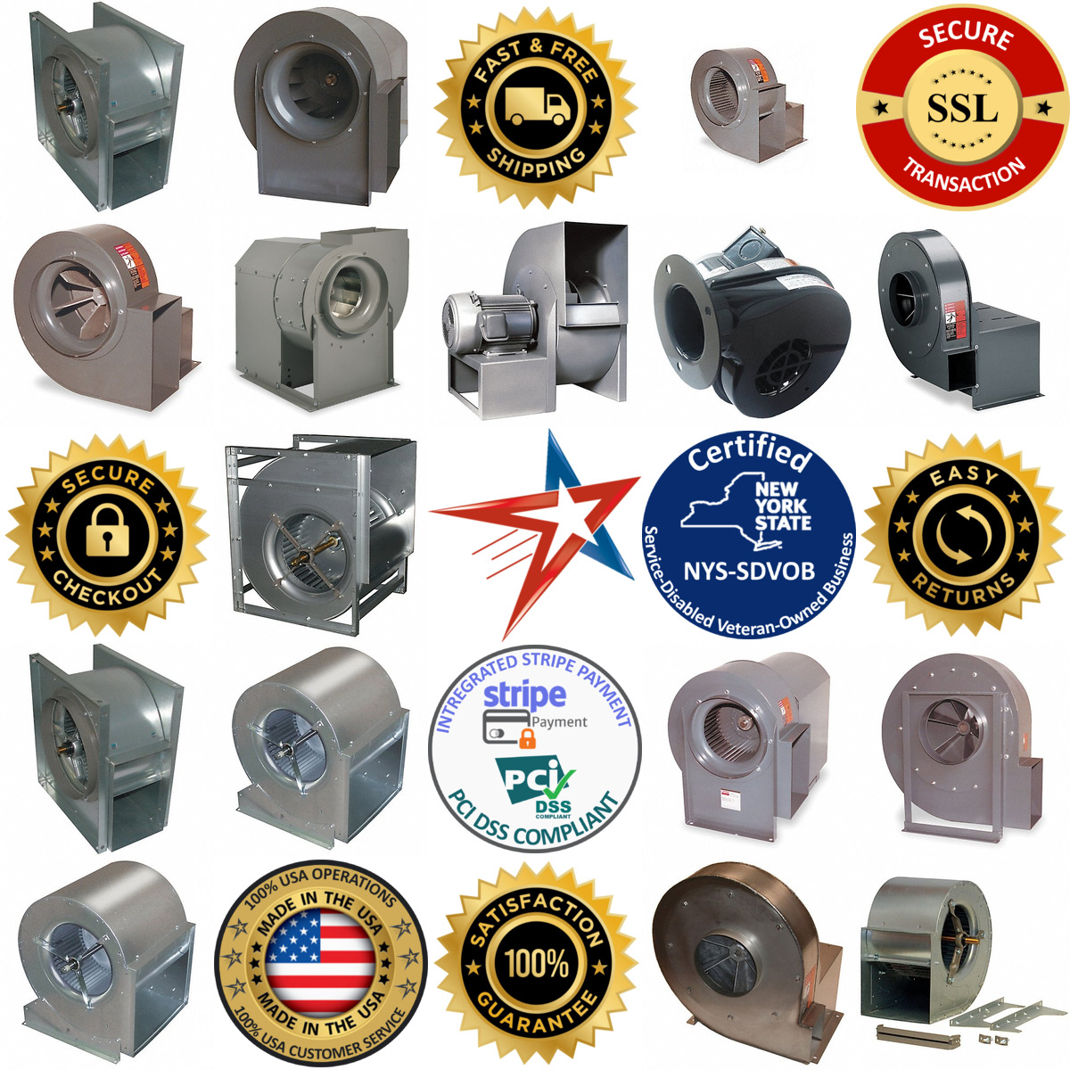 Millions of Products A selection of Centrifugal Blowers Without Motor products on GoVets