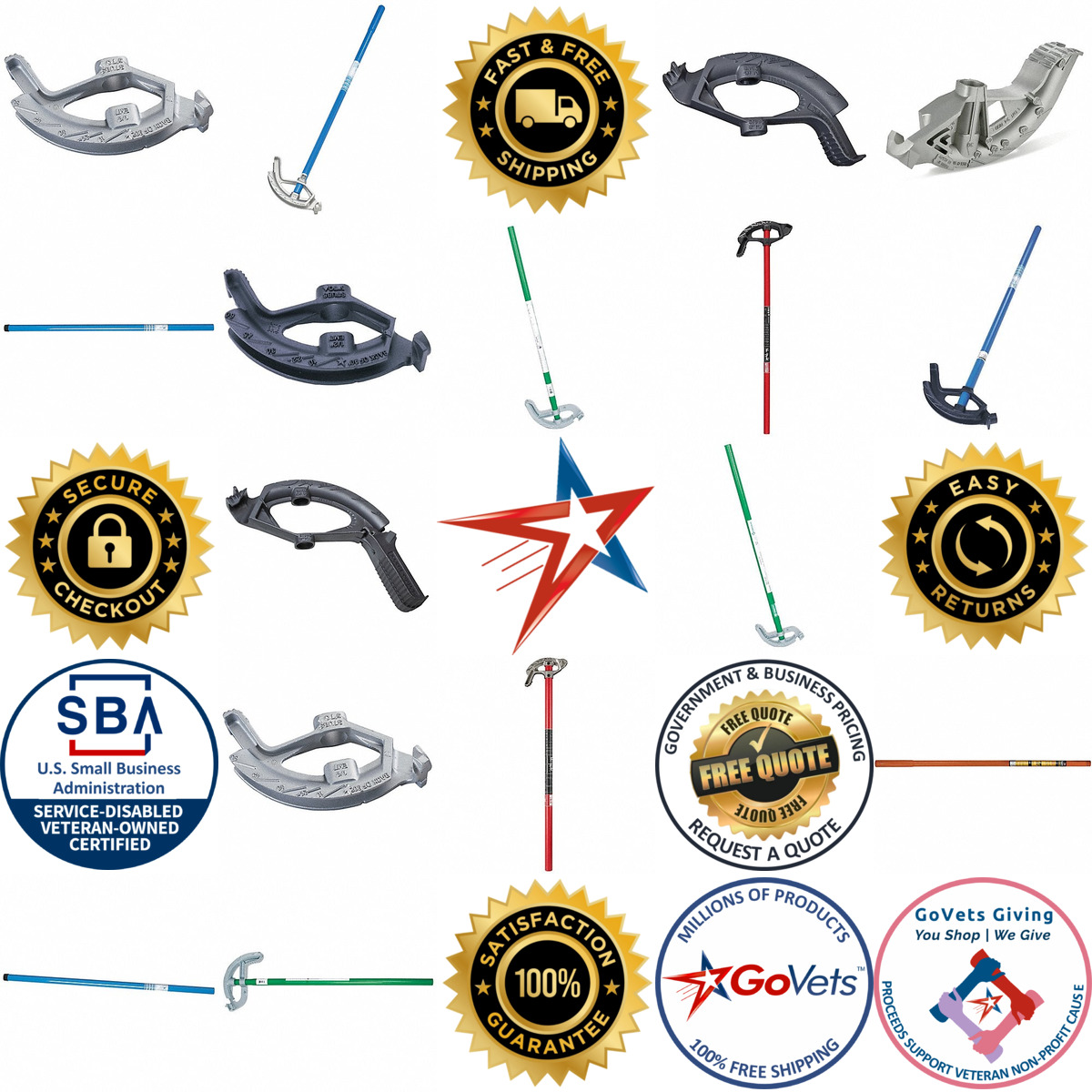 Millions of Products A selection of Hand Conduit Benders and Handles products on GoVets